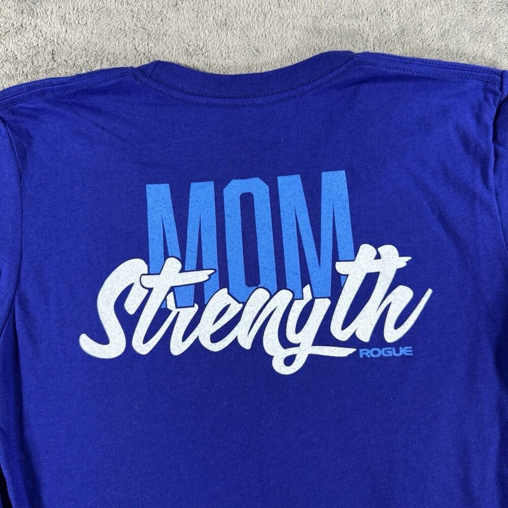 Rogue Mom Strength Shirt Womens Medium Athletic Workout Tee Made in USA Fitness